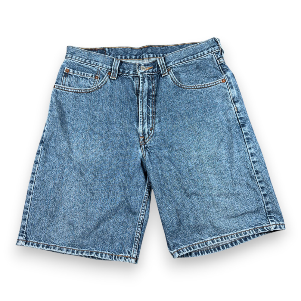 Vintage Levis 550 Shorts Mens 34 Blue Medium Wash Cotton Denim Jean Relaxed Y2K